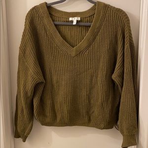 Cable knit sweater
